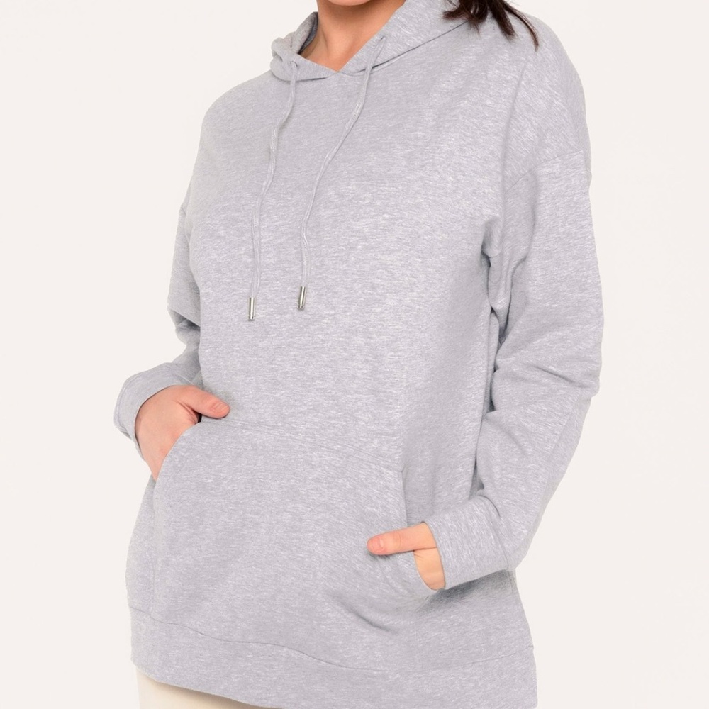 MESHKI Arletta Loopback Hoodie - Grey Marle